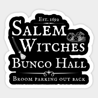 Halloween Bunco Salem Bunco Hall Funny Gift Prize Sticker